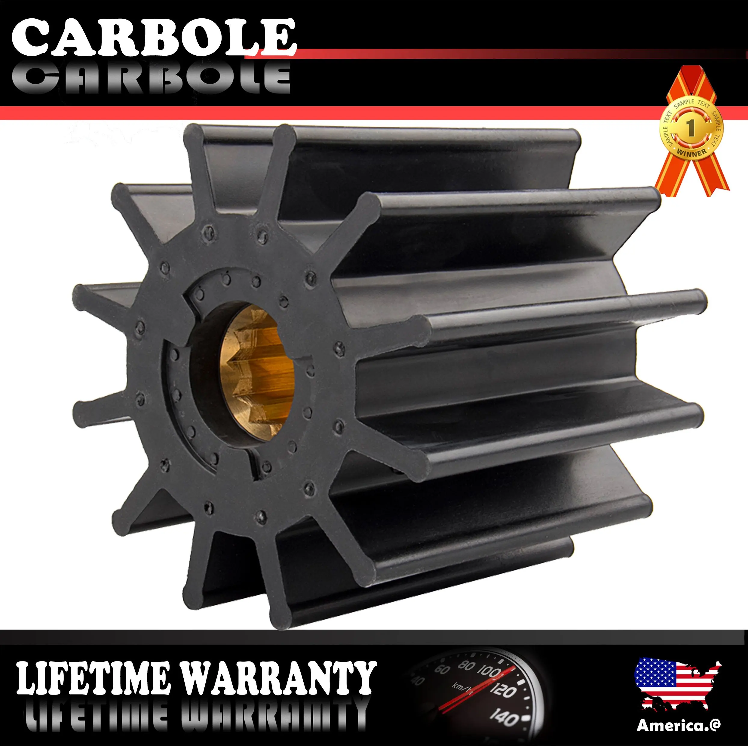 

Impeller For Jabsco 17936-0001 Johnson 09-814B VOLVO 875814-6 845796 875697