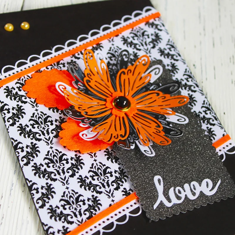 Bunnymoon четыре трафарет в виде цветка металлический Трафаретный вырубной штамп для