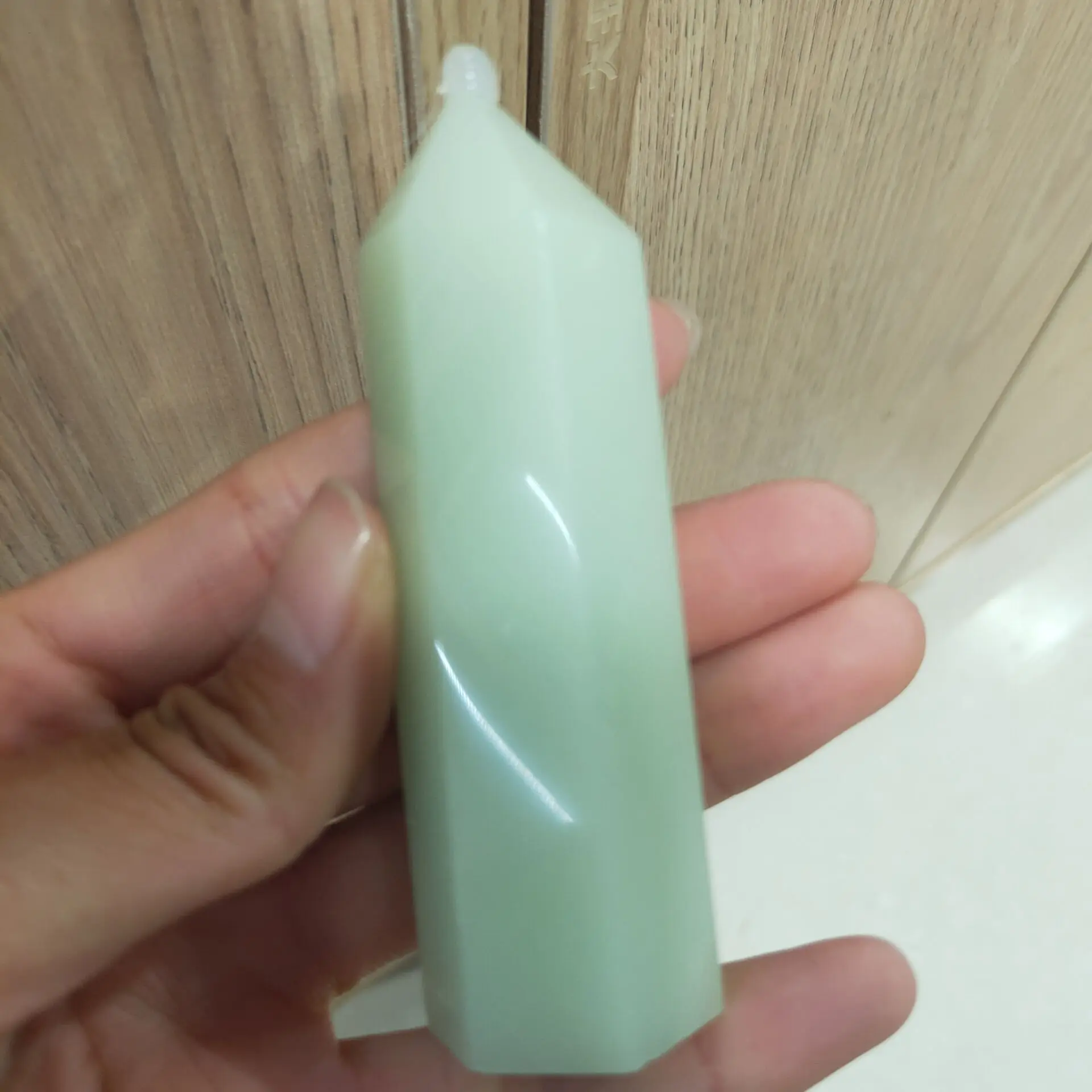 

1pcs man-made luminous stone small pillars home living room decoration art ornaments open chakras to restore spiritual power