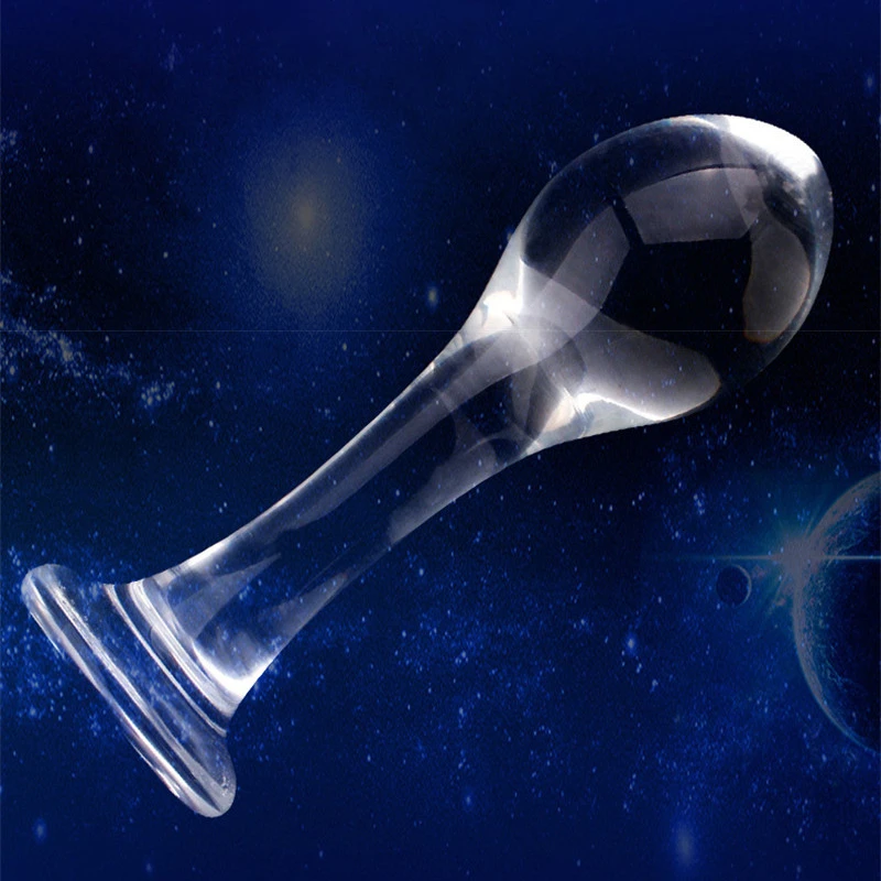 Стеклянная Анальная пробка со стразами мужской массажер простаты стимуляция