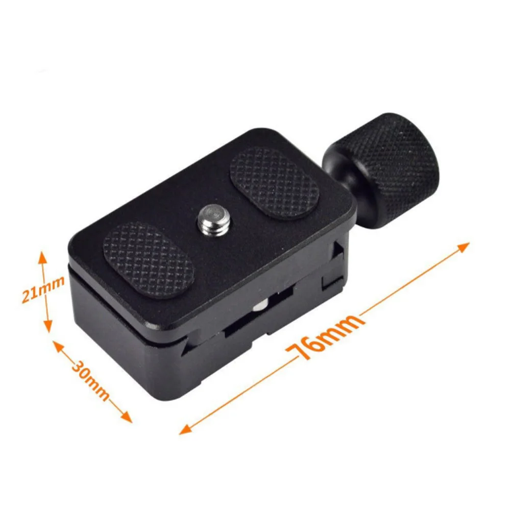 

Portable Quick Release Plate Camera Bracket Holder 1/4 Mount Universal Aluminium Alloy Accessories Clamp Adapter Tripod Head