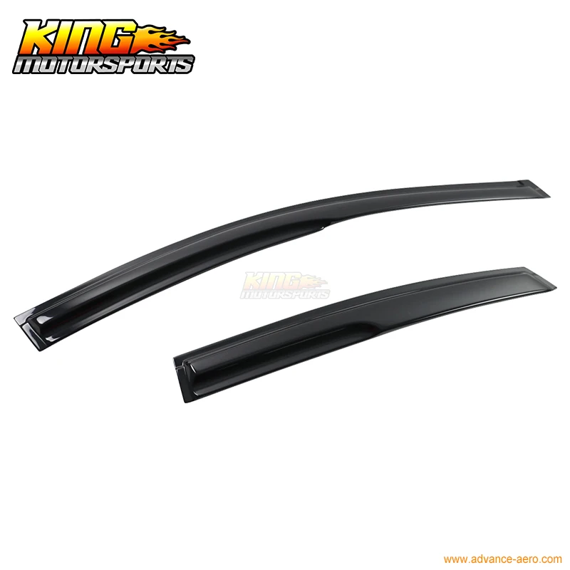 

Fit For 2000-2007 Ford Focus Mugen Style Wind Deflectors Stick On Window Visors Smoke Arylic