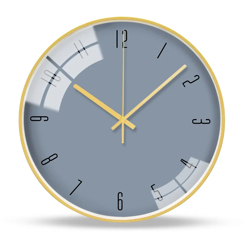 

Large Gold Wall Clock Metal Silent Modern Design Luxury Wall Clocks Kitchen Watch Home Gift Horloge Murale Home Decor FZ763
