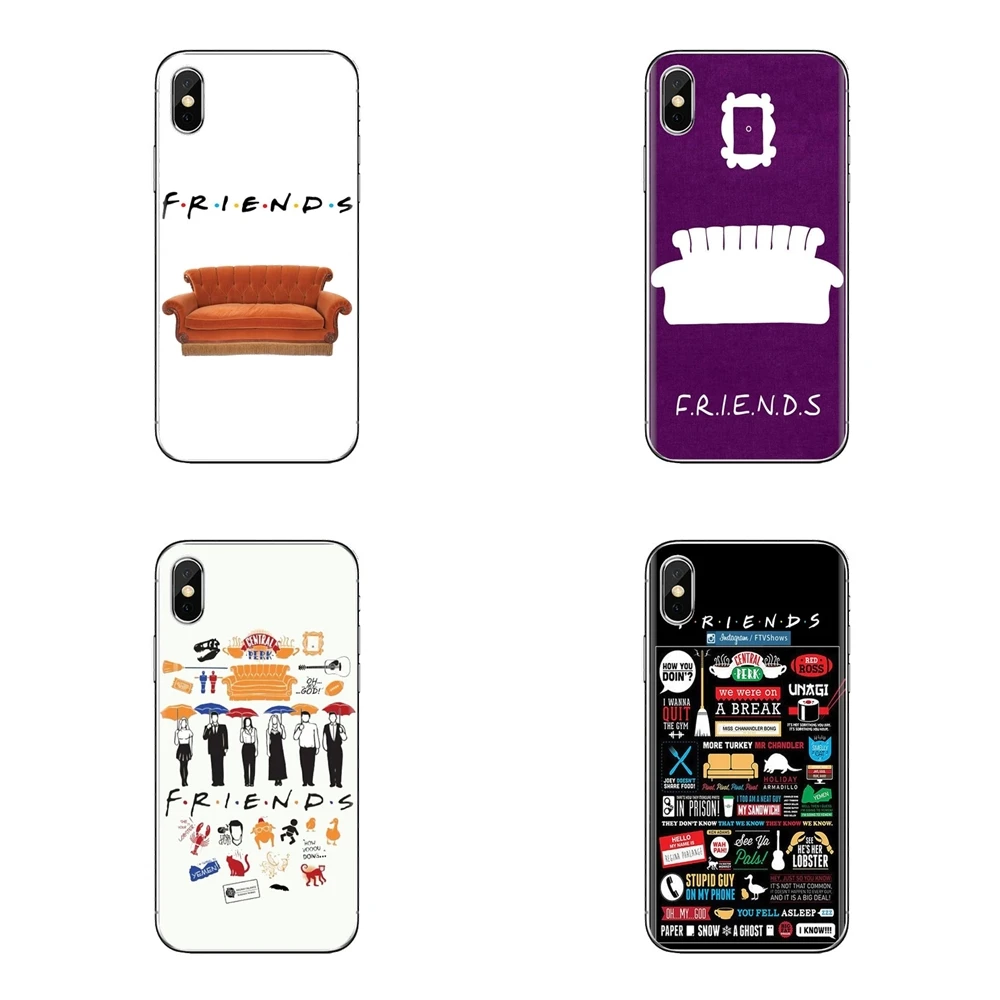 Прозрачные мягкие чехлы для iPod Touch Apple iPhone 4 4s 5 5S SE 5C 6 6S 7 8 X XR XS Plus MAX Friends tv Series |