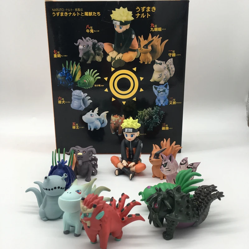 Экшн фигурка Наруто Bijuu Kurama удзумаки игрушки кукла подарок для детей 10