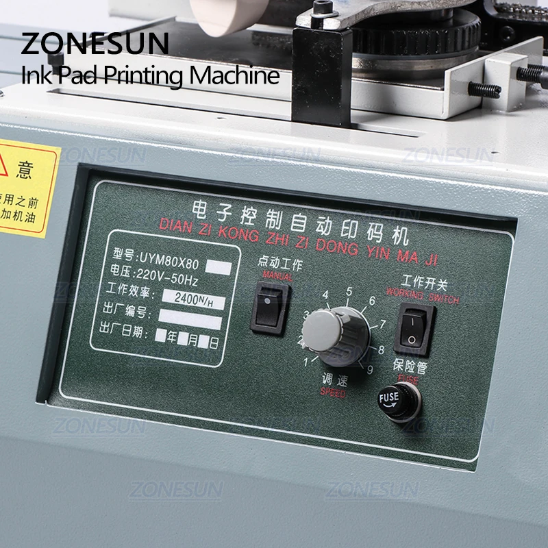 Автоматическая печатная машина ZONESUN электрическая для кодирования даты