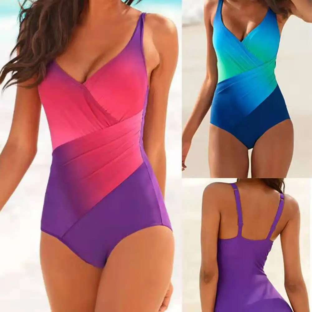 

Swimsuit bikini rainbow gradient one-piece swimsuit bikini