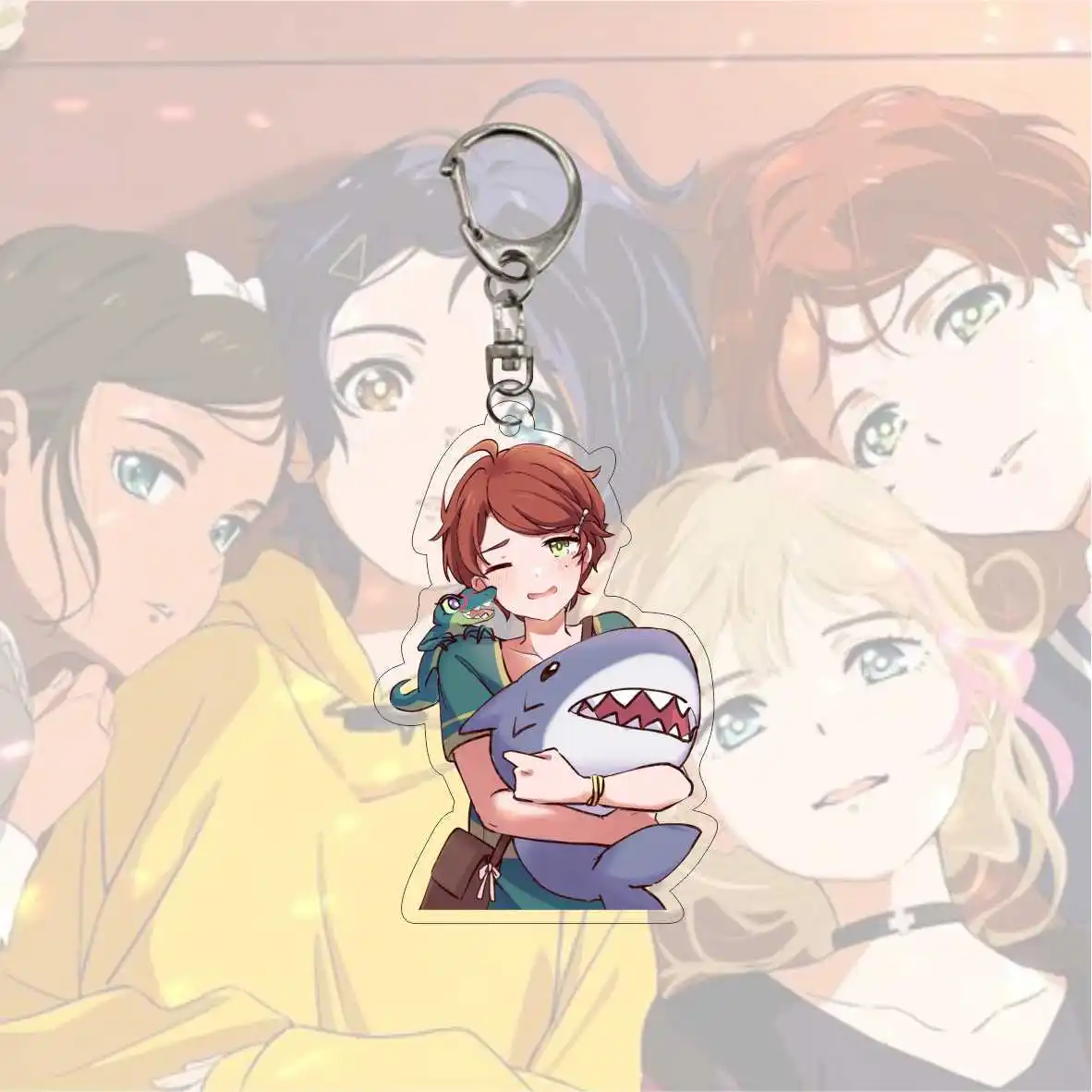 Брелок для ключей с милым чудо-яйцом приоритет Ohto Ai Rika Neiru Momoe Sawaki акриловый брелок