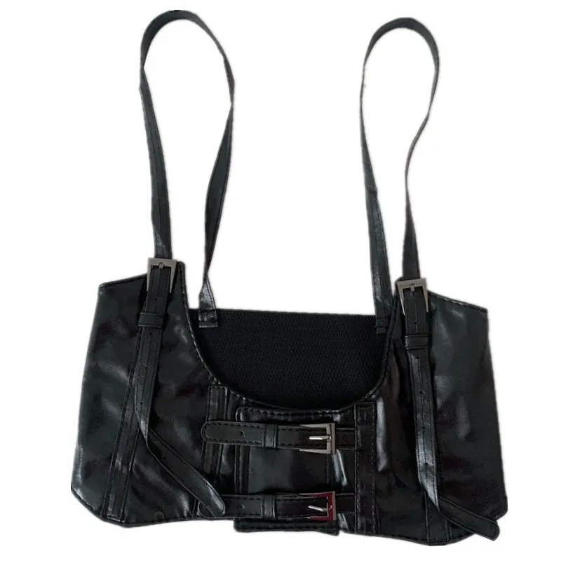 

European and American Street Shot Fashion Strap Girdle Decoration Black Ins Punk Suspenders with Suit Belt Female Girdle