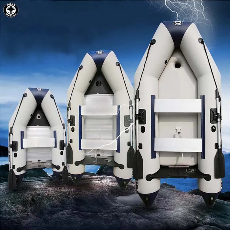 Solarmarine 3 человека 230 см штурмовая лодка длина ПВХ надувная алюминиевая напольная