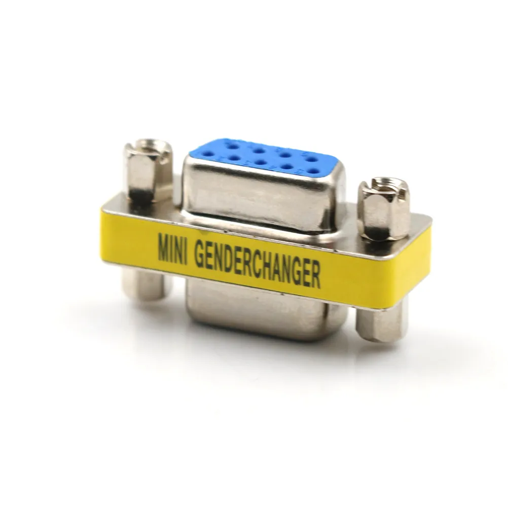

DB9 9Pin Female To Female Mini Gender Changer Adapter RS232 Serial Plug Com Connector High Quality!