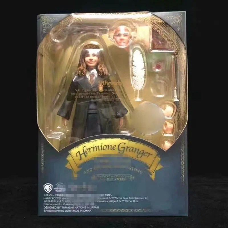 Hermione with Box СВЧ Снейп экшн-фигурка игрушки волшебный фильм hp Коллекционная модель Рон Уизли Гермиона Грейнджер кукла из ПВХ подарок для коллекционеров фанатов игрушки - Цвет: Hermione with Box