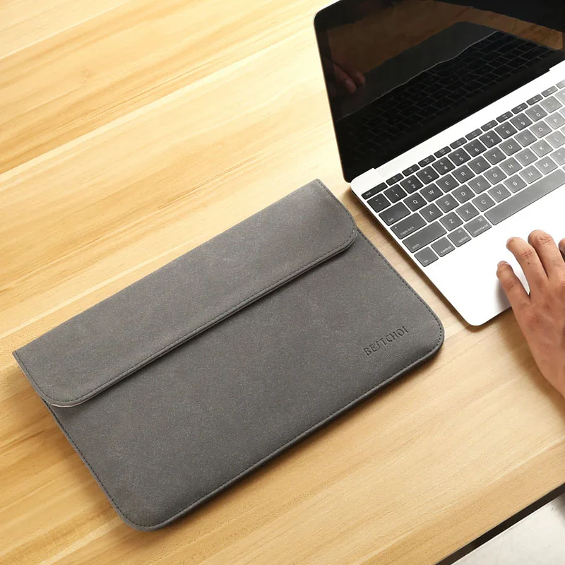 H Dark Gray Single 13,3 дюймов новая сумка для ноутбука Macbook air 13 рукав a1932 чехол для ноутбука funda Mac Pro 13 a1708 retina водонепроницаемый матовый чехол - Цвет: H Dark Gray Single