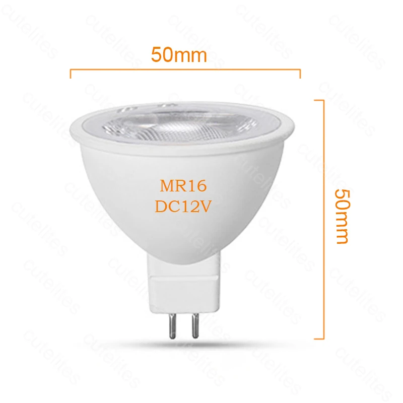 Светодиодная лампа GU10 MR16 gu5.3 светодиодная 3 Вт 5 7 220 В/12 В постоянного тока с