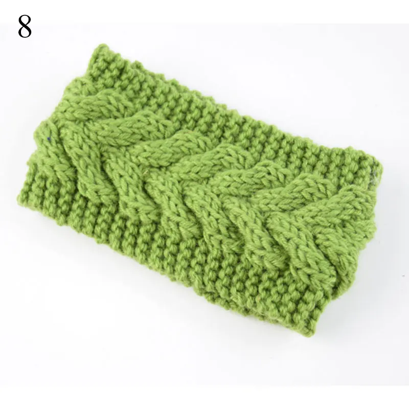 

New 32 Colors Winter Warm Solid Knitting Headbands for Women Lady Crochet Hairband Headwear Wide Bandana Turban Accessories