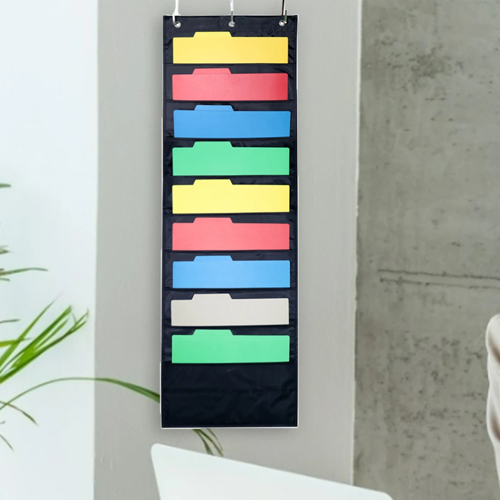 

10 Storage Wall File Organizer Door Classroom Hanging Paper Holder