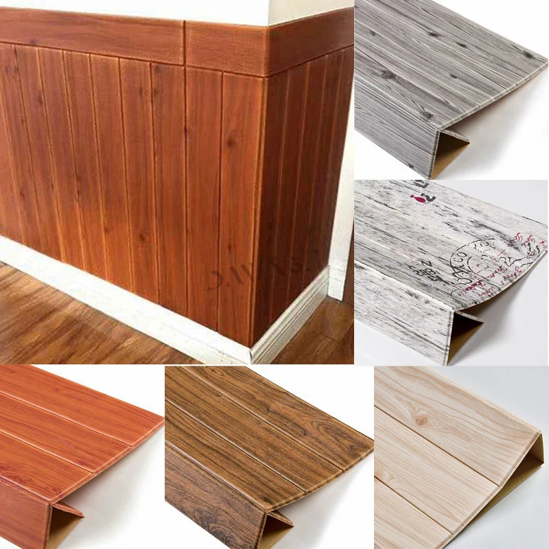 

3D Wood Grain Wall Stickers Bedroom Kitchen Self-Adhesive Home Decoration Wood Grain Wall Stickers Bedroom Kitchen Self-Adhesive