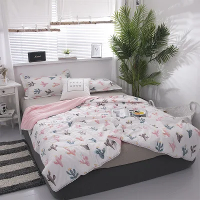 Летнее покрывало королевского размера с геометрическим принтом, двойные одеяла и одеяла для взрослых, тонкое воздухопроницаемое одеяло colcha для кровати - Цвет: L