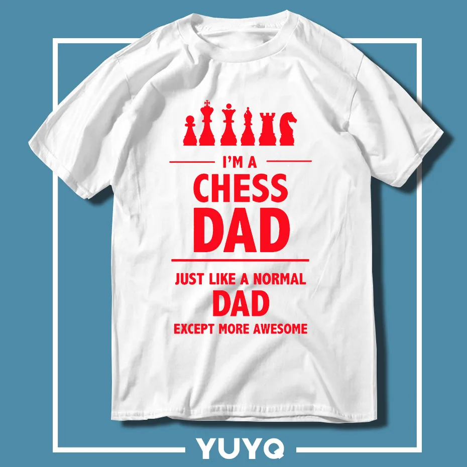 Новая мужская футболка модная бесплатная доставка I'm A Chess Dad новые крутые топы