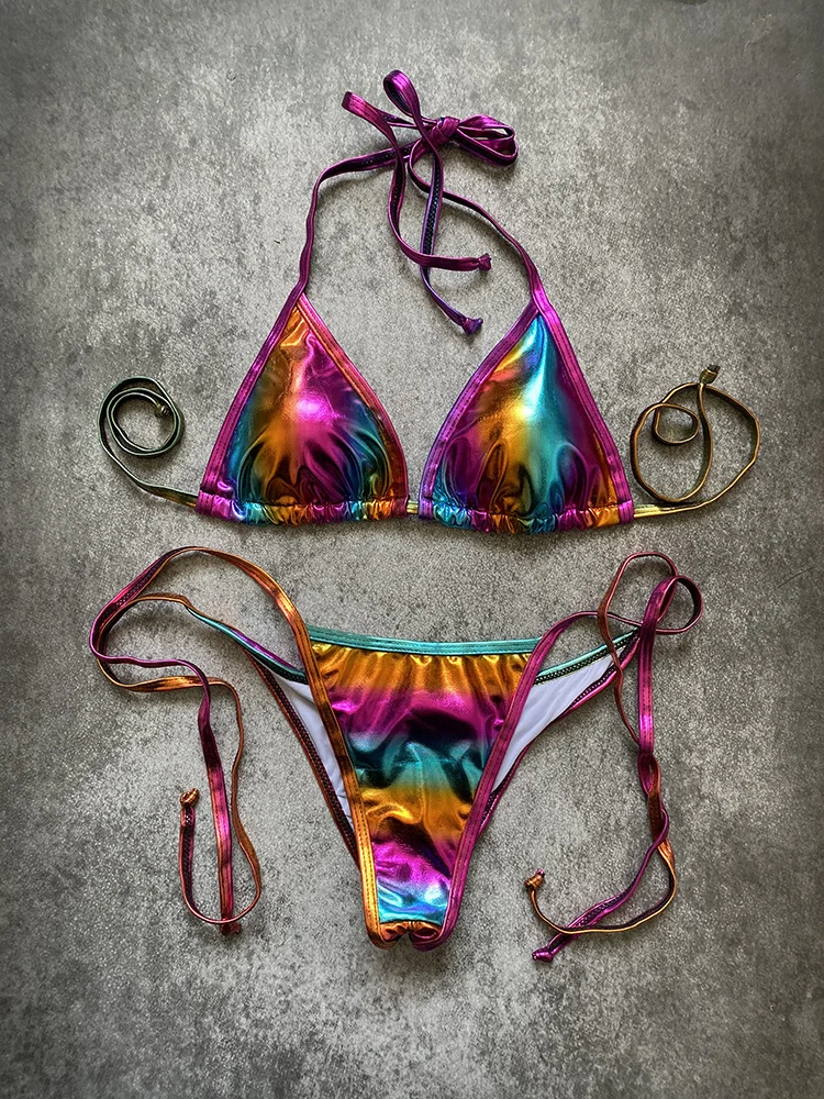 Купальник женский пуш-ап с блестками | Женская одежда