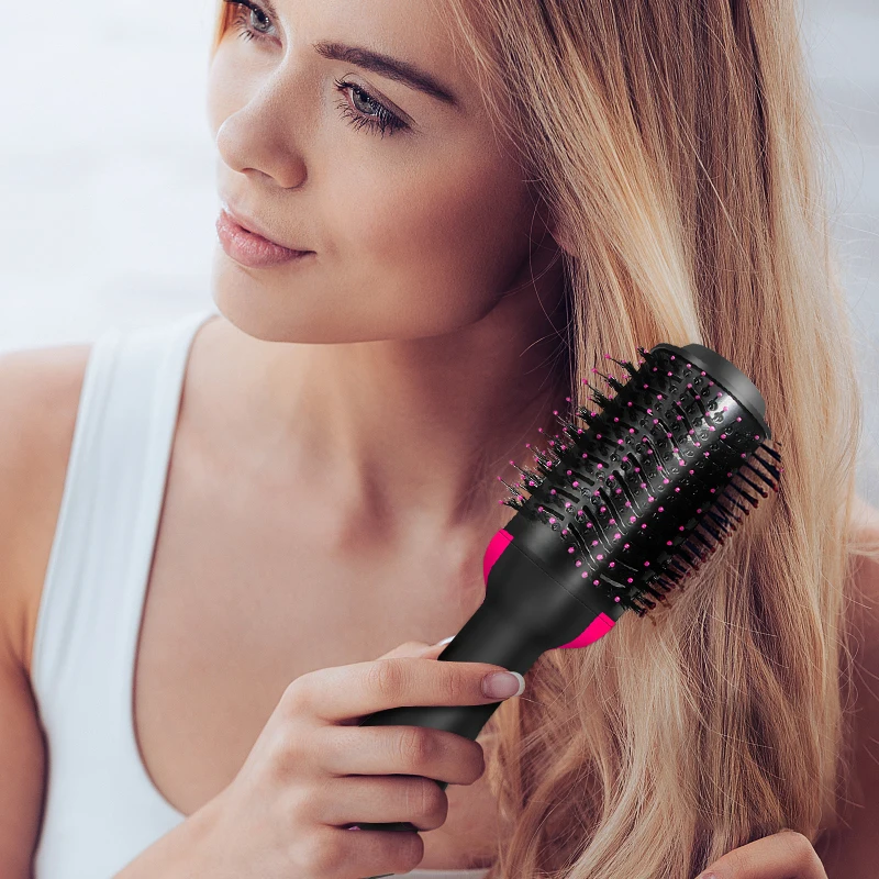 

One Step Hair Dryer Brush Hair Dryer And Volumizer Hair Straightener Multifunctional Hair Curler Comb Negative Ion Hot Air Comb