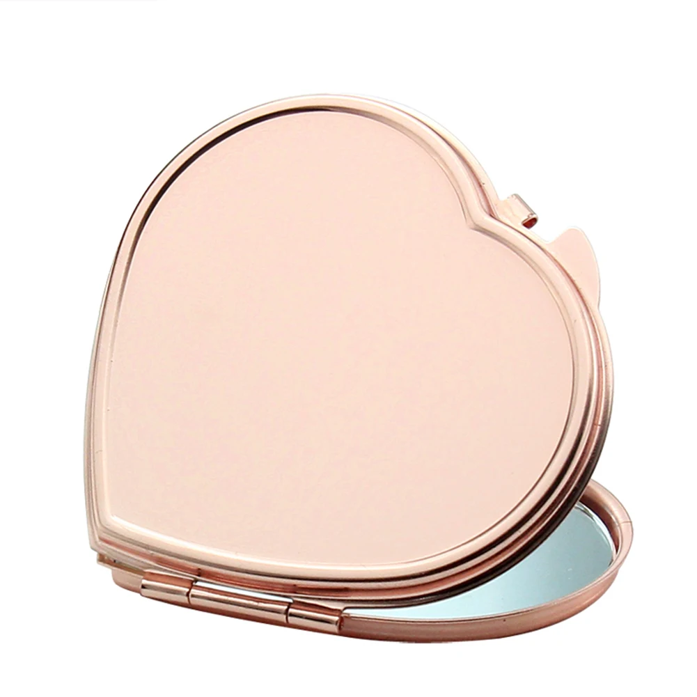 

1PC Portable Cosmetic Mirror Foldable Double Sided Mirror Compact Pocket Mirror Handheld Travel Makeup MirrorPurses And Bags