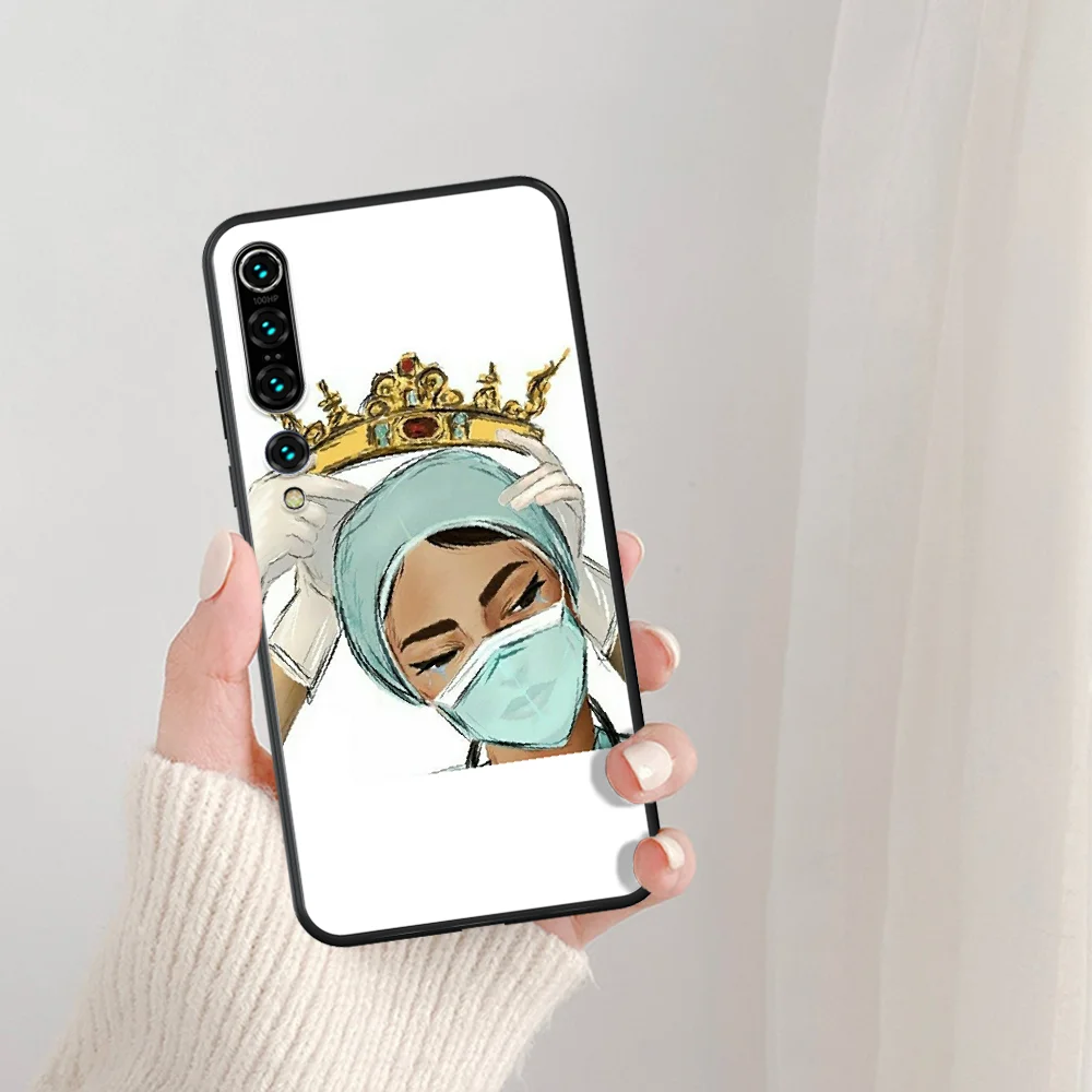 

Medicine Doctor Nurse Phone Case For Xiaomi Mi Note 10 A3 9 MAX 3 A2 8 9 Lite Pro Ultra black Cell Fashion Etui Soft Coque