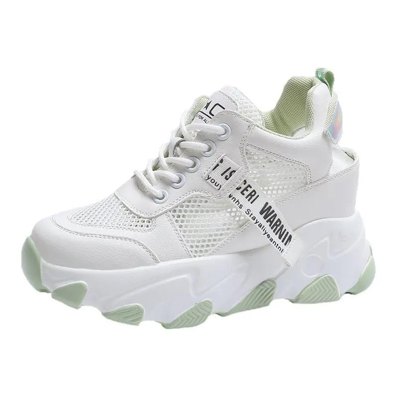 

Platform Sneakers 2021 Women Shoes Fashion Breathable Ladies Vulcanized Shoes Thick Sole Chunky Sneaker Basket Femme