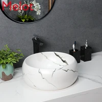 nordic white marble ceramic table basin art basin wash basin wash basin toilet wash single basin