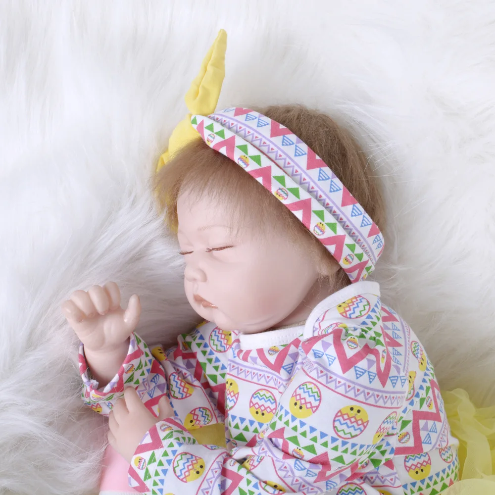 22 &quotBebe Reborn Dolls De Silicone Girl Body 55 см кукла игрушки для девочек Boneca Baby Bebe лучшие подарки