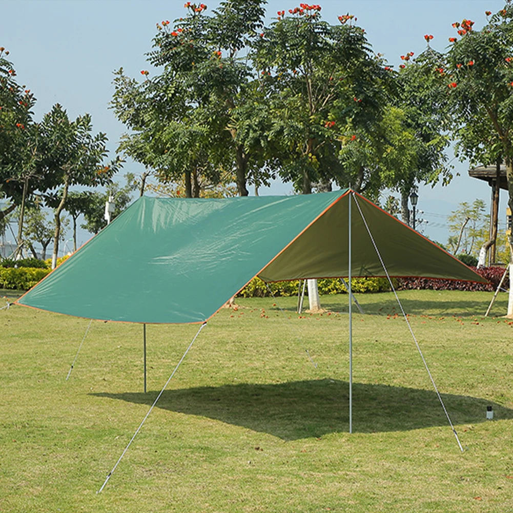 

4x3m 3x3m Awning Waterproof Tarp Tent Shade Ultralight Garden Canopy Sunshade Outdoor Camping Hammock Rain Fly Beach Sun Shelter