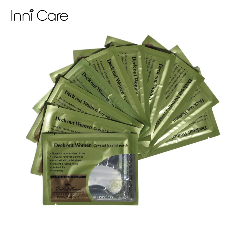 [40 шт./лот] Женская маска с кристаллами для век против морщин коллагеновая