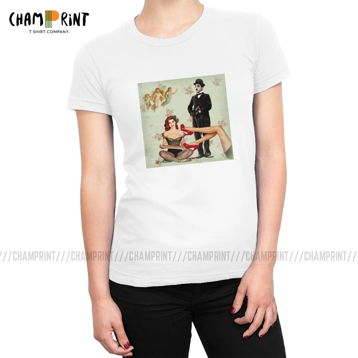 

Женская футболка с коротким рукавом, из хлопка, с круглым вырезом