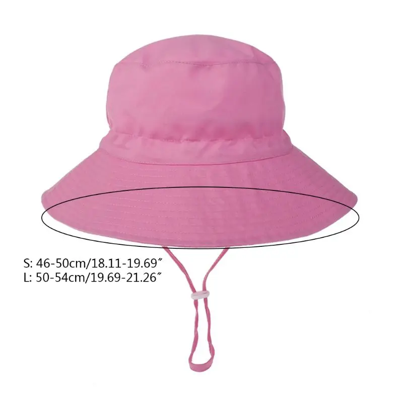 

Adjustable Baby Sun Hat Toddler Summer Sun Screen Protection Cap Beach Wide Brim Bucket Hats for Infants Kids