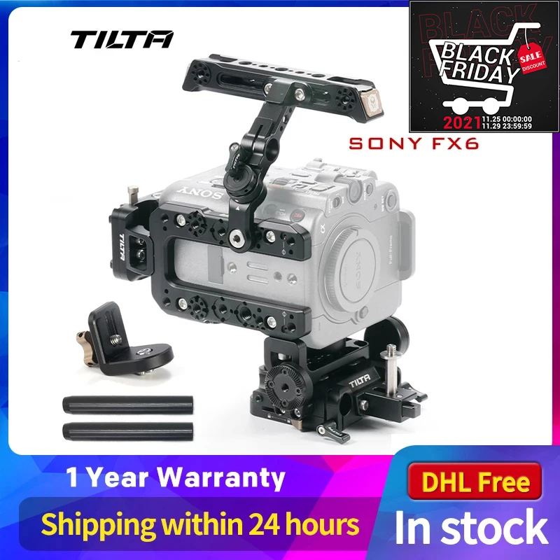 TILTA новейшие комплекты Кинокамера клетка для SONY FX6 Вертикальная Броня с блоком