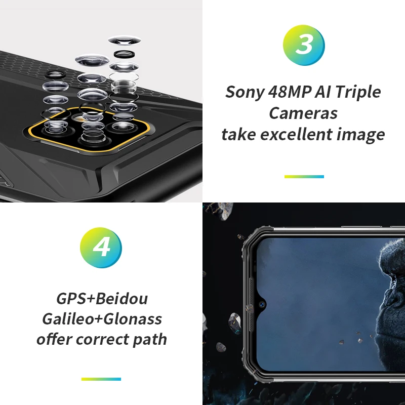 Прочный мобильный телефон Doogee S95 Pro IP68/IP69K 6 3 дюйма 8 ГБ 128 тройная камера 48 МП