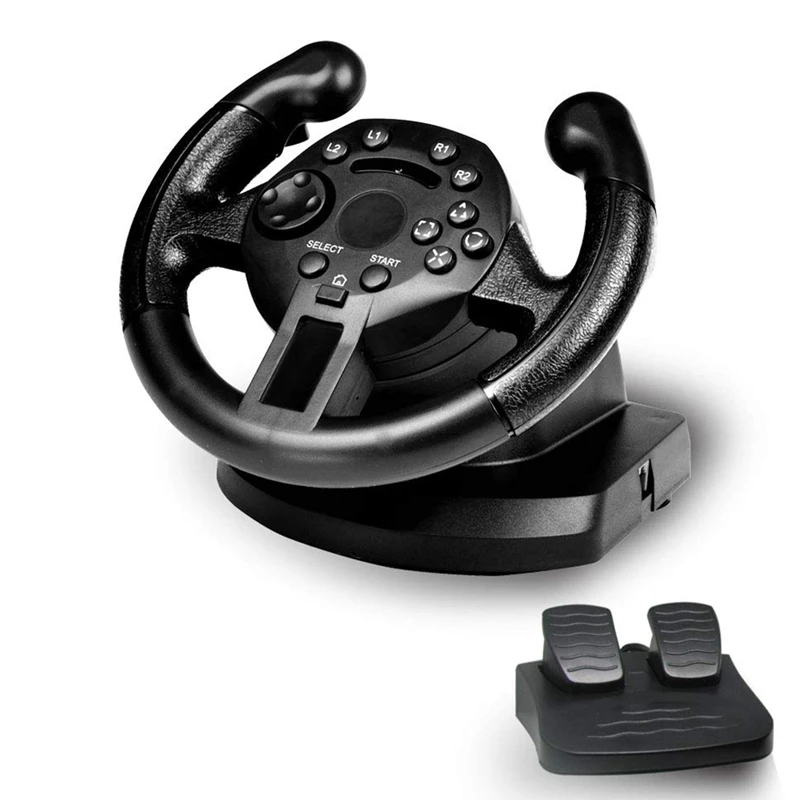 

Гоночное Рулевое колесо для Ps3/ПК, рулевое колесо, вибрирующие Джойстики, удаленный контроллер, имитация света