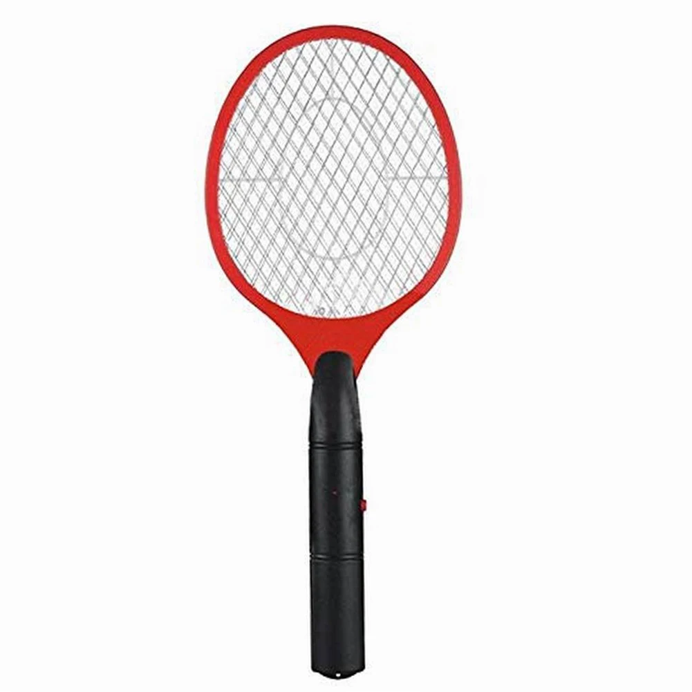 Mosquito Swatter электрическая летняя Горячая Аккумуляторная Батарея мощность мухи комары Swatter ошибка ракетки средство от насекомых электромухобобайка - Цвет: red