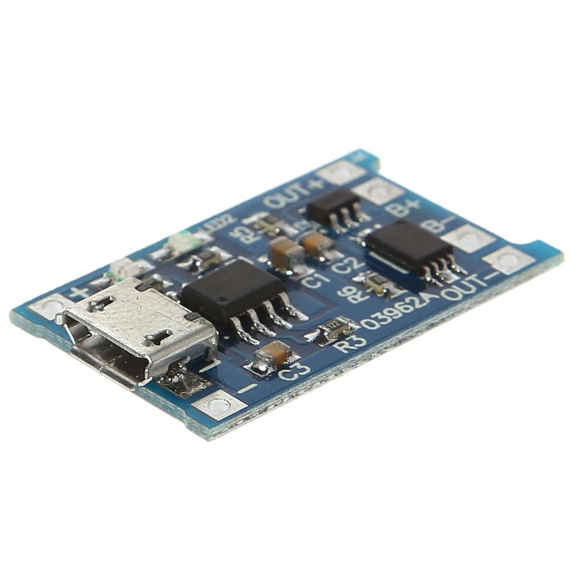 Литиевый аккумулятор зарядка + защита 2 в 1 монтажная плата 5В 1А 2А микро USB