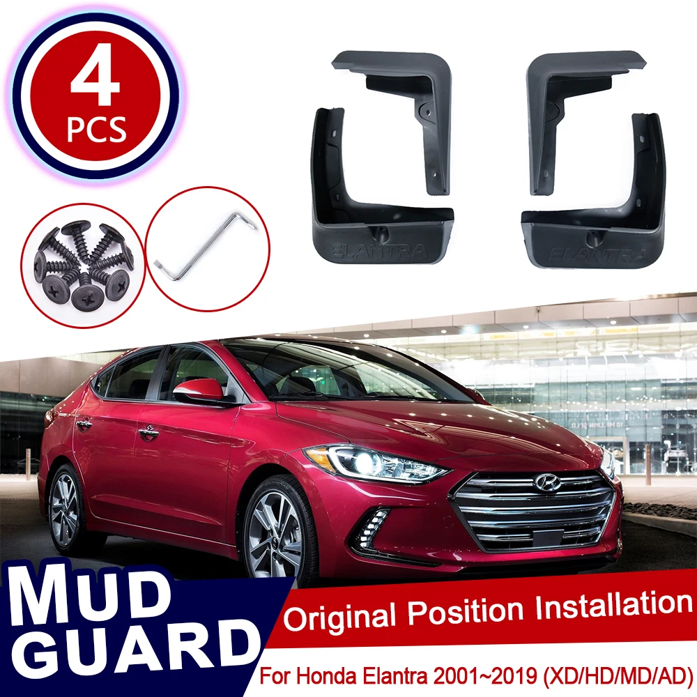 Брызговики для Hyundai Elantra 2001 ~ 2019 XD HD MD AD 2016 2017 2018|Наклейки на автомобиль| |