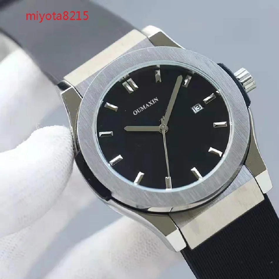 

Luxury Brand 42mm Men Watch Automatic Mechanical Sapphire Glass Black Dial Men's Clock