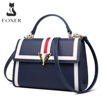 FOXER Brand 2019 New Design Office Gentlewoman luxury Stylish Shoulder Bags Totes Female Large Capacity Leather Messenger Bags