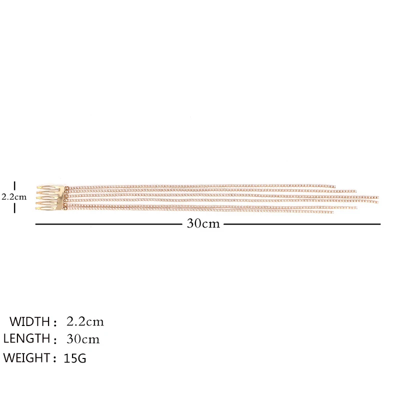 Fashion Multicolor Crystal Tassel Female Horsetail Combs For Women Long CZ Imitation Pearl Ponytail Braid Hair Comb Accessories | Украшения