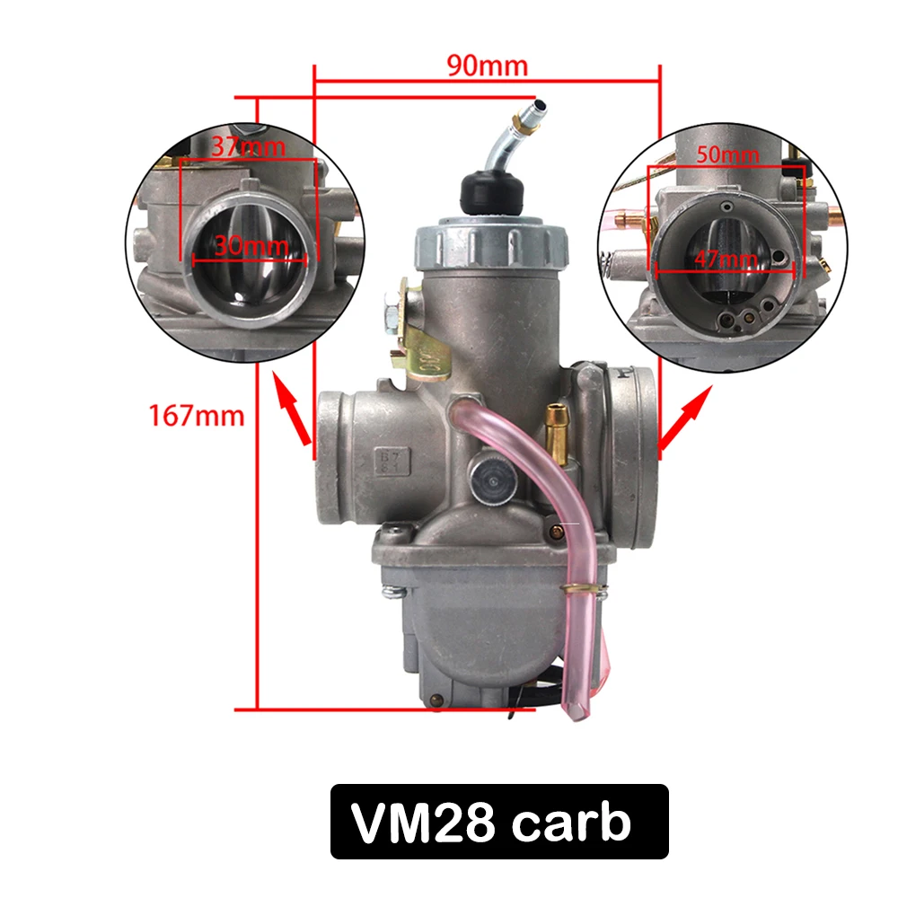 ZSDTRP Mikuni VM16 22 26 28 DT125 Карбюратор для китайского CG CB 200cc 250cc Кроссовый мотоцикл ATVs