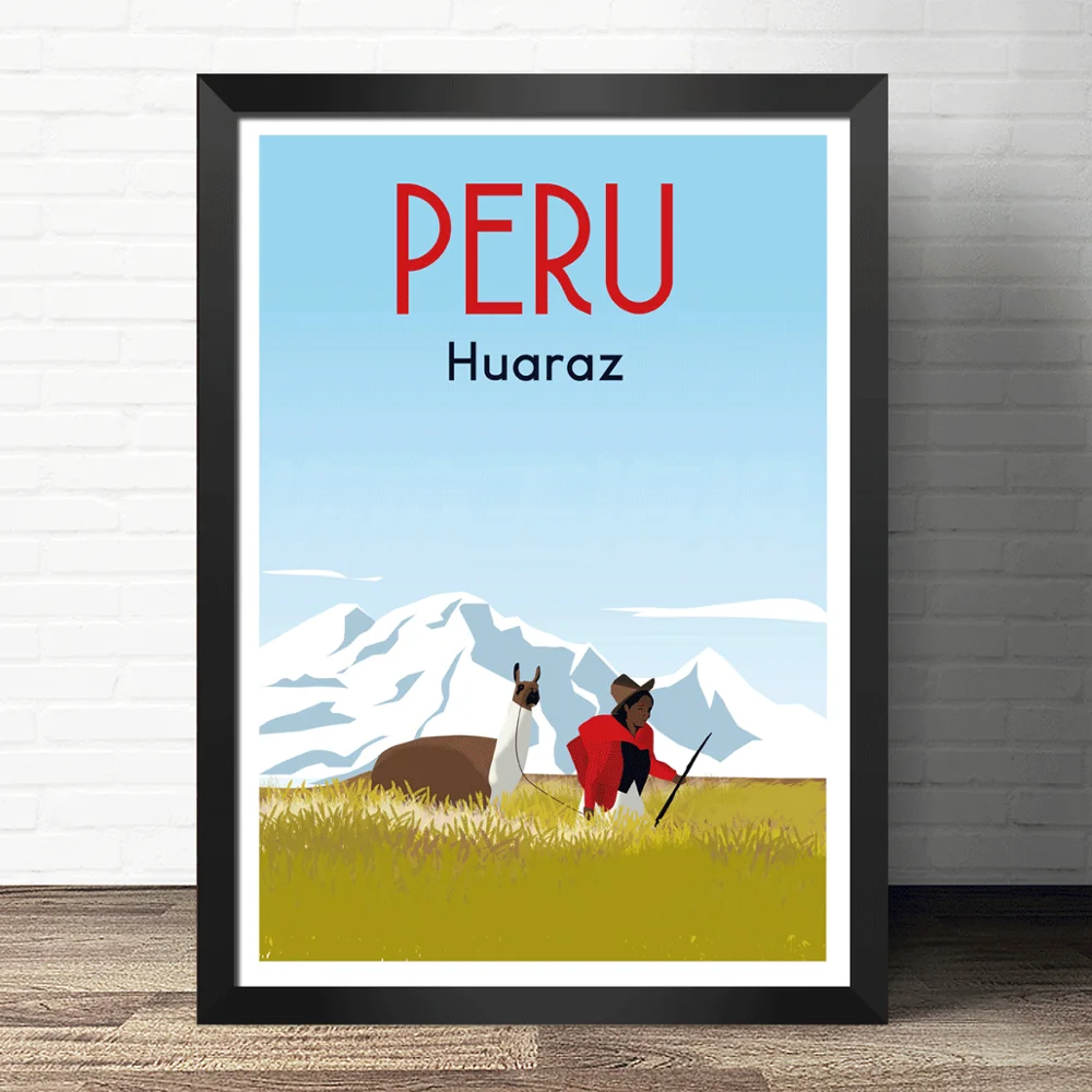 Южная Корея Япония Европа Париж картины для путешествий винтажные настенные