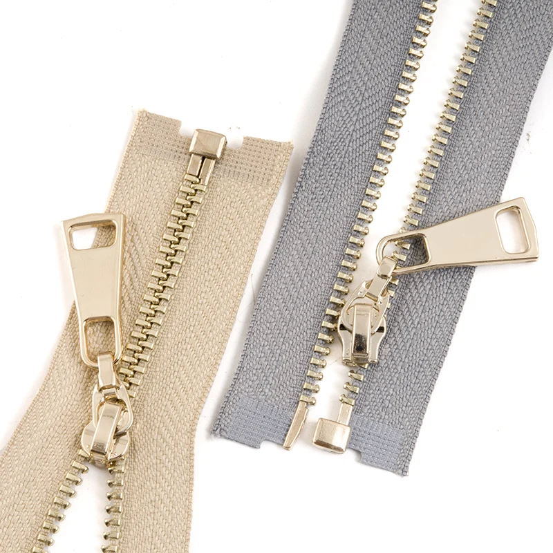 1pc 3# 40cm 70cm Lightgold Open end Metal Zipper for Sewing Jacket Skirt Cremalleras DIY Garment Accessories|Молнии| |