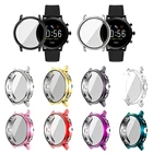 Чехол для часов Fossil Gen 5 FTW4026 с гальваническим покрытием, мягкий ультра тонкий чехол для часов из ТПУ, Защита экрана для Fossil Gen 5 Carlyle