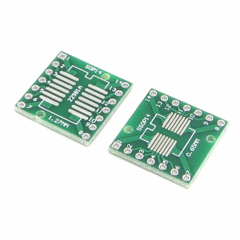 10 шт. SOP14 SSOP14 TSSOP14 к DIP14 Pinboard SMD для DIP адаптер 0 65 мм/1 27 мм до 2 54 Pin Шаг печатной платы