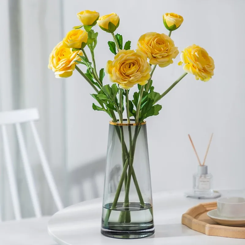Легкие Роскошные скандинавские стеклянные вазы для гостиной украшения стола
