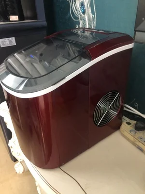 15kgs/24H Электрический льдогенератор коммерческий и бытовой портативный ручной добавления воды мороженое в форме пули делая машину HZB-12/A